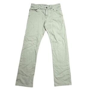 DL1961 Avery Modern Straight Chino Pants Sage Green Stretch Mens 30x30 Casual‎